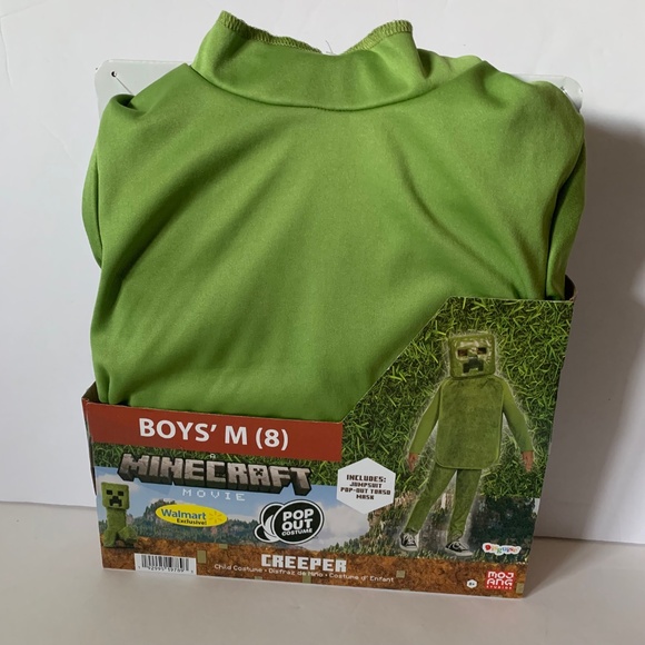 NIB. MINECRAFT Kids Creeper Costume - Picture 2 of 7